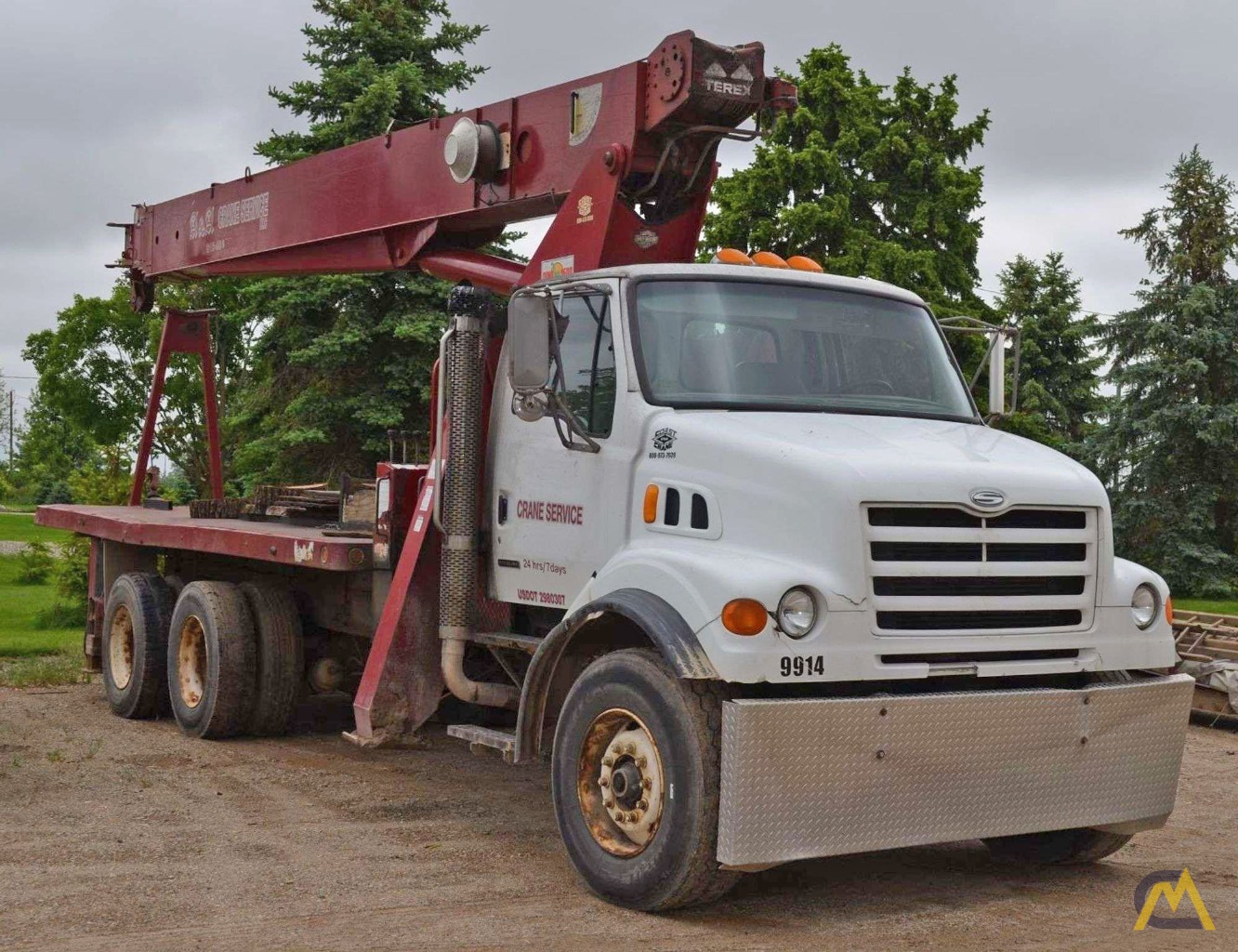 SOLD Terex BT 4792 Boom Truck Crane @ AUCTION 0