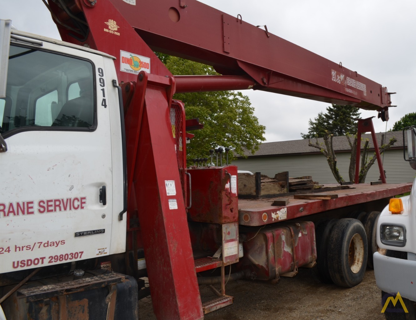 SOLD Terex BT 4792 Boom Truck Crane @ AUCTION 6