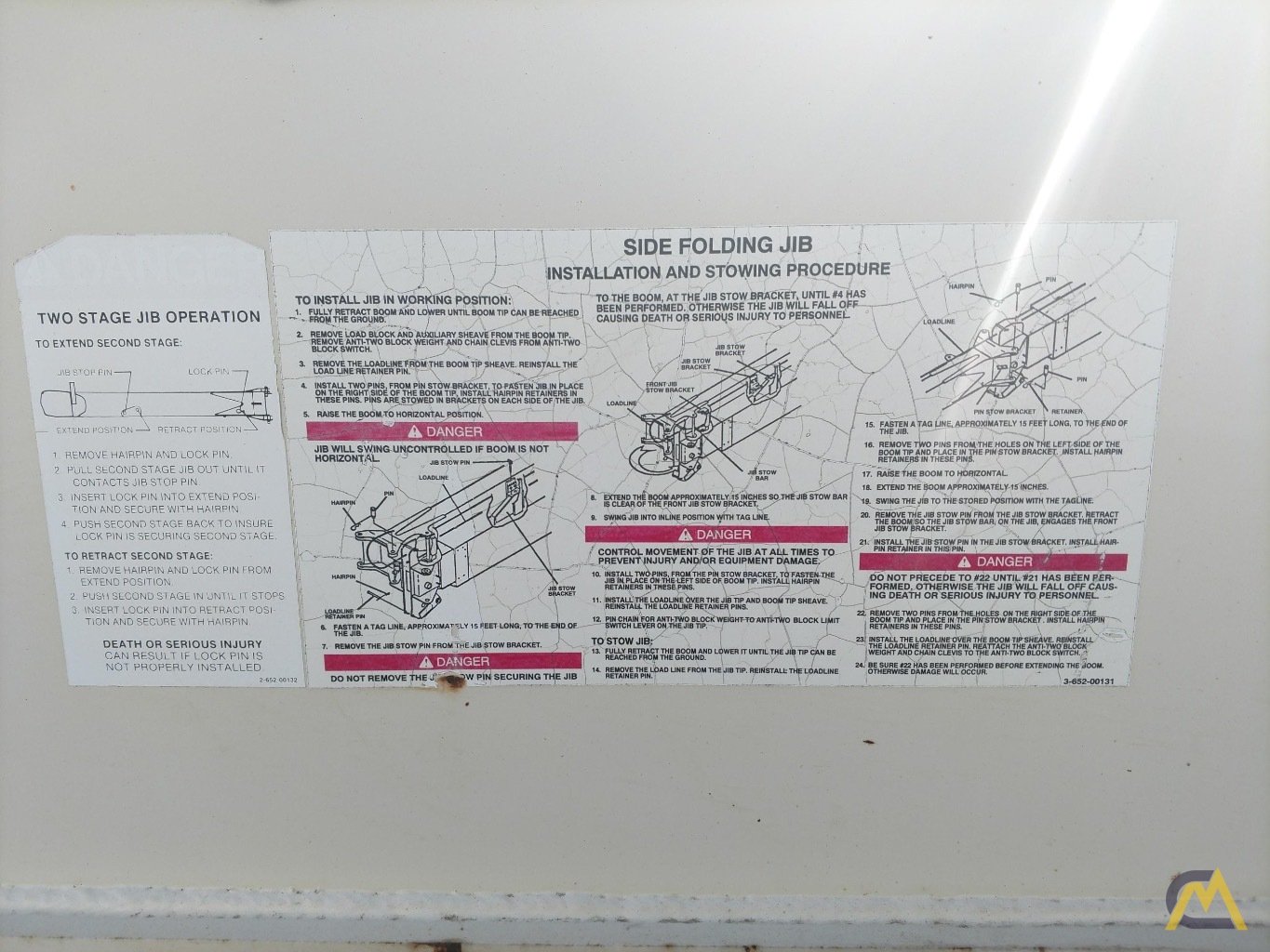 Terex 4485 26'-40' Pull-Out Jib; CranesList ID: 156 9