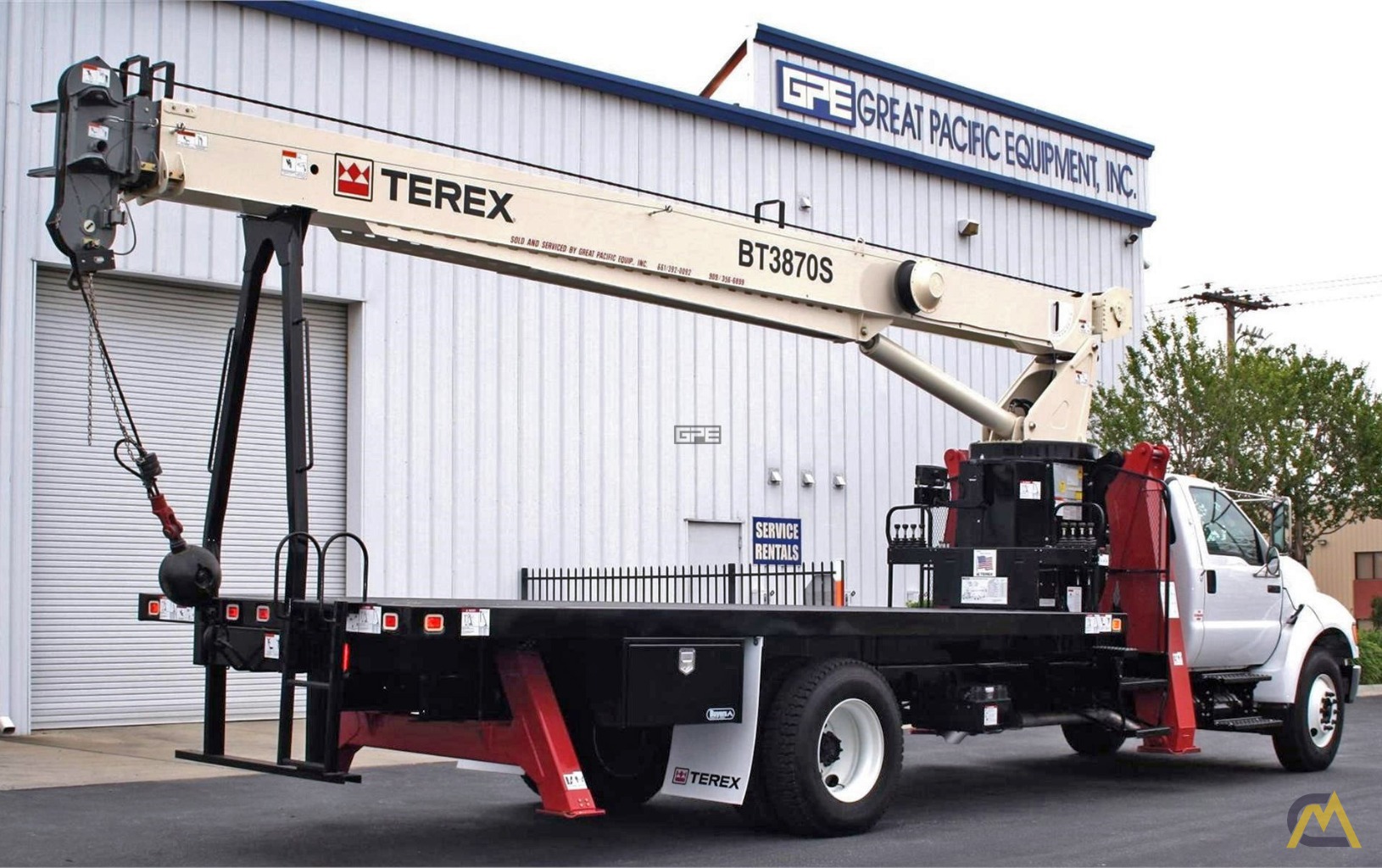 Terex BT3870 19-Ton Boom Truck Crane on Ford F750 0