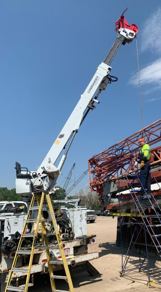 Terex Commander 4045 Utility Digger Derrick Telescopic Boom Service Truck Crane on Ford F 750 10