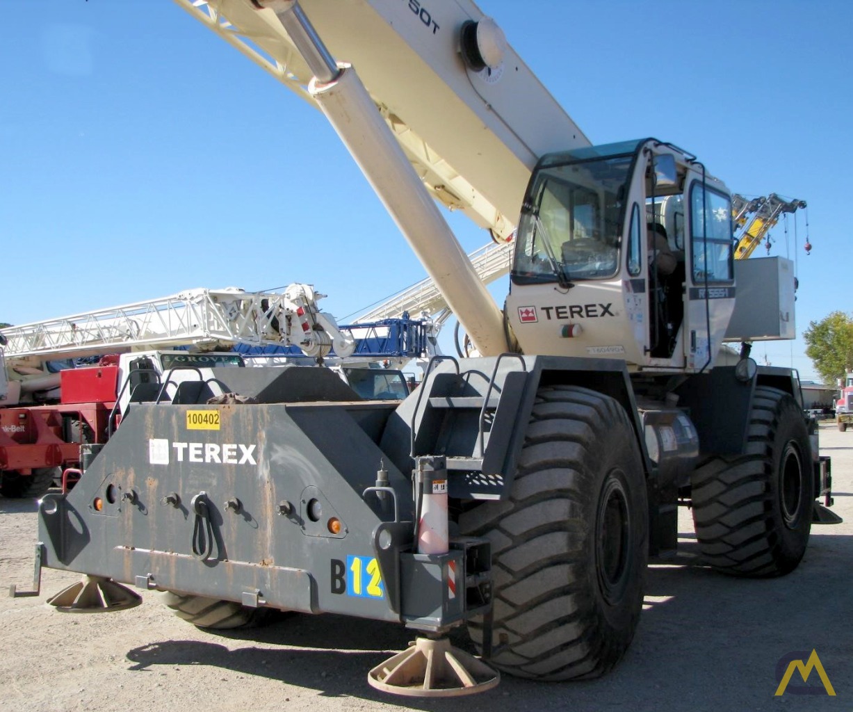 Terex RT 555-1 55-Ton Rough Terrain Crane For Sale Hoists