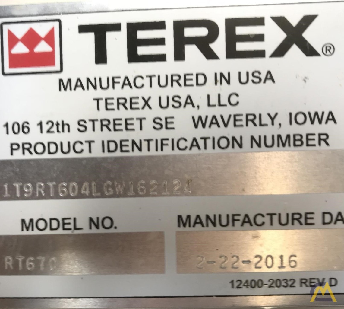 Terex RT 670-1 70-Ton Rough Terrain Crane 4