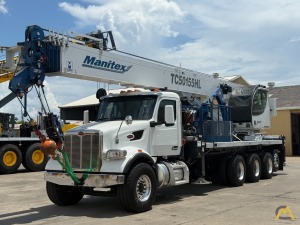 Manitex TC50155HL Boom Truck Crane on Peterbilt
