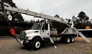 Bid on an Altec AC18-70B Boom Truck Crane  on International DT466