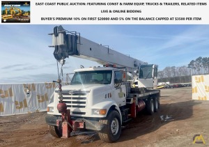 SOLD Terex RS 60100 Boom Truck Crane on Sterling L9500