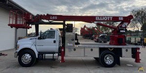 Elliott L65R Telescopic Aerial Boom Bucket Truck on Ford F750
