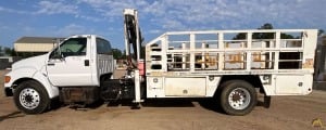 Bid on a IMT 5217 Articulating Knuckle Boom Crane on Ford F650