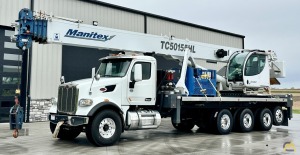 Manitex TC50155HL 50-Ton Boom Truck Crane on 2019 Peterbilt 567