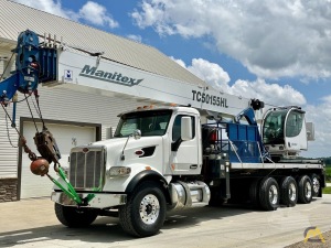 Manitex TC50155HL 50-Ton Boom Truck Crane on Peterbilt 567