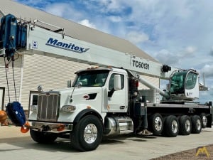 Manitex TC60131 60-ton Boom Truck Crane mounted on a Peterbilt 567