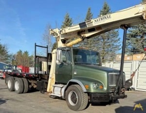 Bid on a National Series 500D Model 538D Tractor Mount Boom Truck Crane on Freightliner FL112 