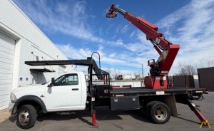 SOLD Low Hour Elliott M43R Telescopic Boom Aerial Bucket Truck on Super Duty RAM 5500 