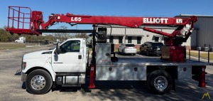 SOLD 2022 Elliott L65R Telescopic Boom Bucket Truck