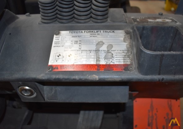 Toyota 7FGCU-30 2.45-Ton Forklift 8