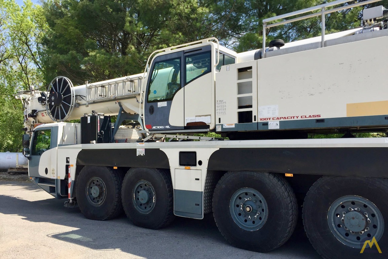 Used 2013 Terex AC 100-4L 120-Ton All Terrain Crane 15