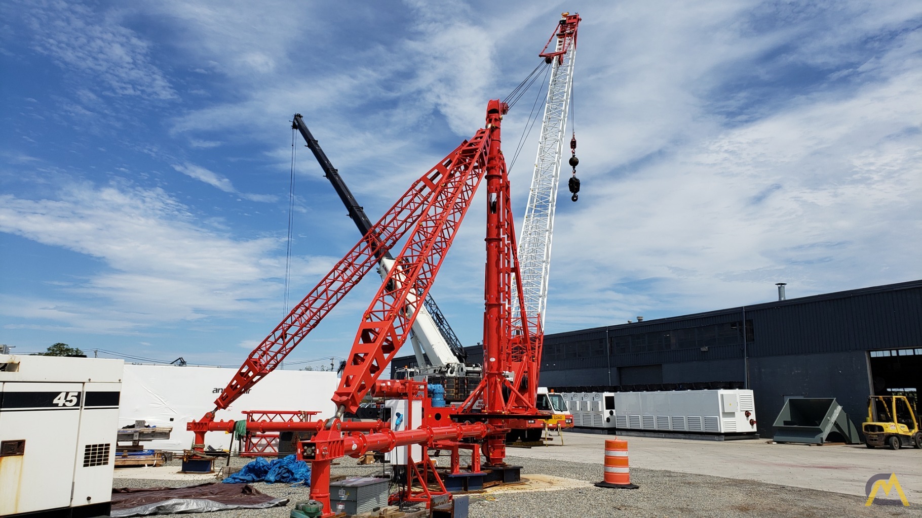West81 DC25 12.5-Ton Electric VFD Driven PLC Controlled & Adjustable Stiffleg Derrick Crane 0