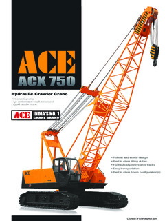ACE (Action Construction Equipment) ACX 750 Specifications