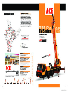 ACE (Action Construction Equipment) TM 300 Specifications