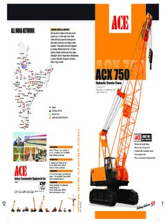 ACE (Action Construction Equipment) ACX 750 Specifications