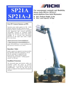 Aichi SP21AJ Specifications