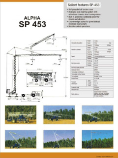 Alpha Services Alpha SP 453 Specifications