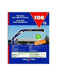 Amco Veba 108/3S Specifications