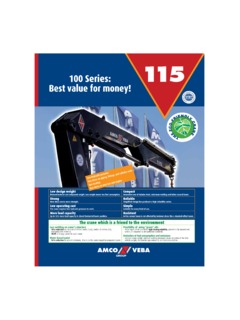Amco Veba 115/3S Specifications