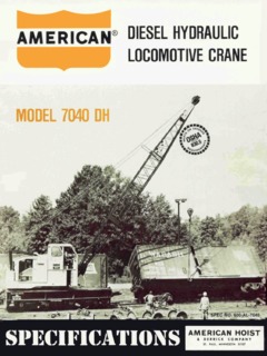 American 7040 DH Specifications