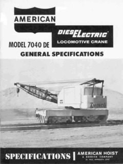 American 7040 DE Specifications
