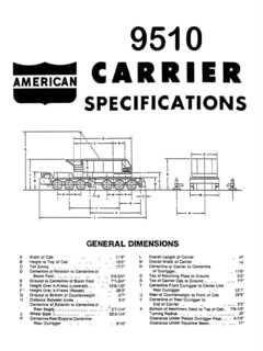 American 9510 Specifications
