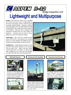 Aspen Aerials B-32 Lightweight Specifications