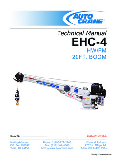 Auto Crane EHC-4 Specifications