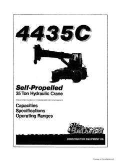 Badger Equipment Company 4435C Specifications