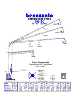 Benazzato Gru 205 SC Specifications