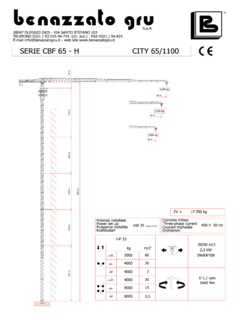 Benazzato Gru CBF 65-H Specifications