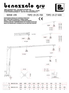 Benazzato Gru 199 Specifications