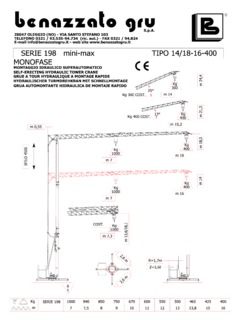 Benazzato Gru 198 Specifications