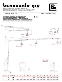 Benazzato Gru 306 T4 Specifications