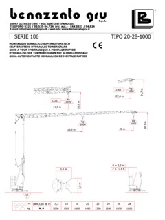 Benazzato Gru 106 Specifications