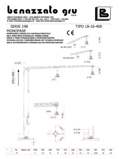 Benazzato Gru 198 Specifications