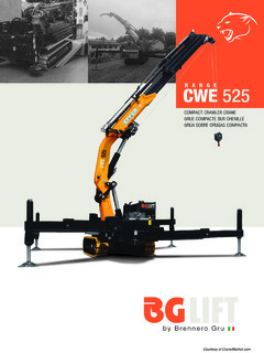 BG LIFT - Brennero Gru CWE 525 RT Specifications