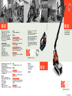 BG LIFT - Brennero Gru M 060 Specifications