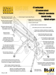 Biljax 5533A Specifications