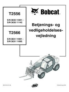 Bobcat T2566 Specifications