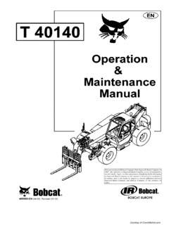 Bobcat T40140 Specifications