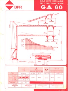 BPR GA 60 Specifications