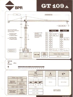 BPR GT 109 A Specifications