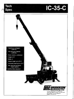 Broderson IC-35-2C Specifications