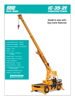 Broderson IC-35-2E Specifications